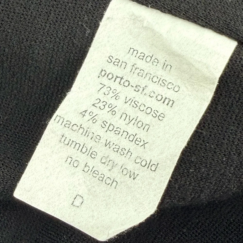 Porto Black Asymmetrical Button Jacket Lagenlook Porto 0 XS Art to wear - Picture 4 of 5